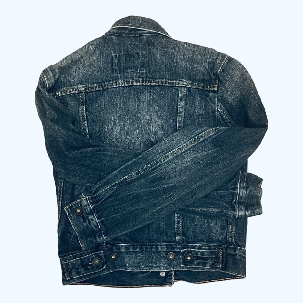 ⭐️HOST PICK - Levi's XS Trucker Jean Denim Jacket - Medium Blue - LIKE NEW - Picture 3 of 10